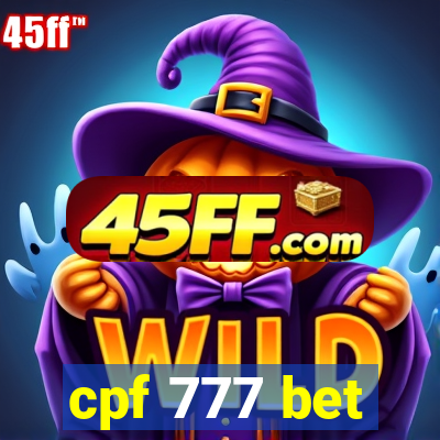 cpf 777 bet